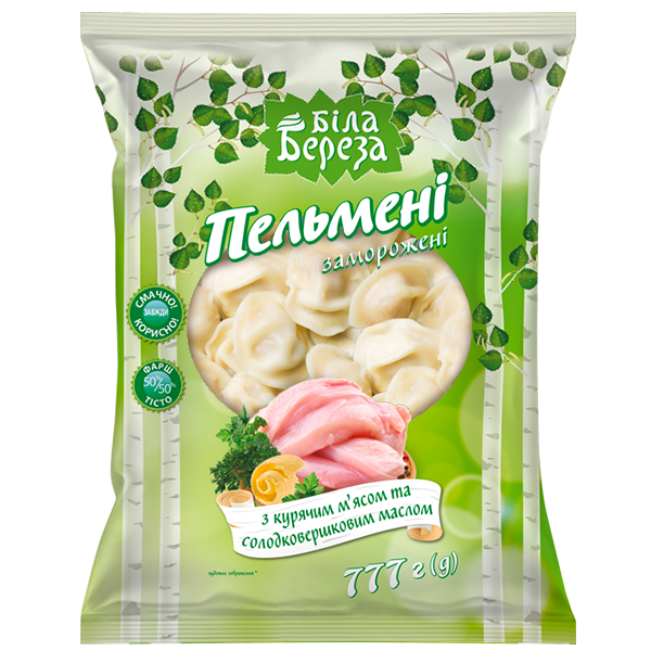 Пельменi з курячим м'ясом та солодковершковим маслом Купити Пельменi з курячим м'ясом та солодковершковим маслом