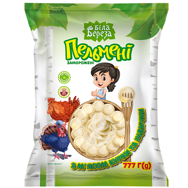 Пельменi з м'яса курки та iндички Купити Пельменi з м'яса курки та iндички ❄ Біла Береза