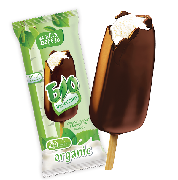 Морозиво органік BIO ICE CREAM на паличці Морозиво органік BIO ICE CREAM на паличці ❄ Біла Береза